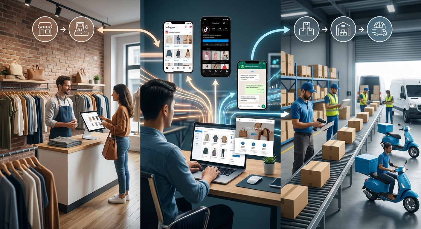 Businesses with Physical + Online Stores